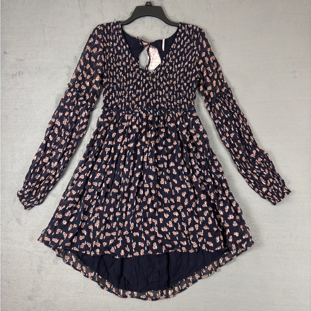 Free People Floral Open Back Dress
